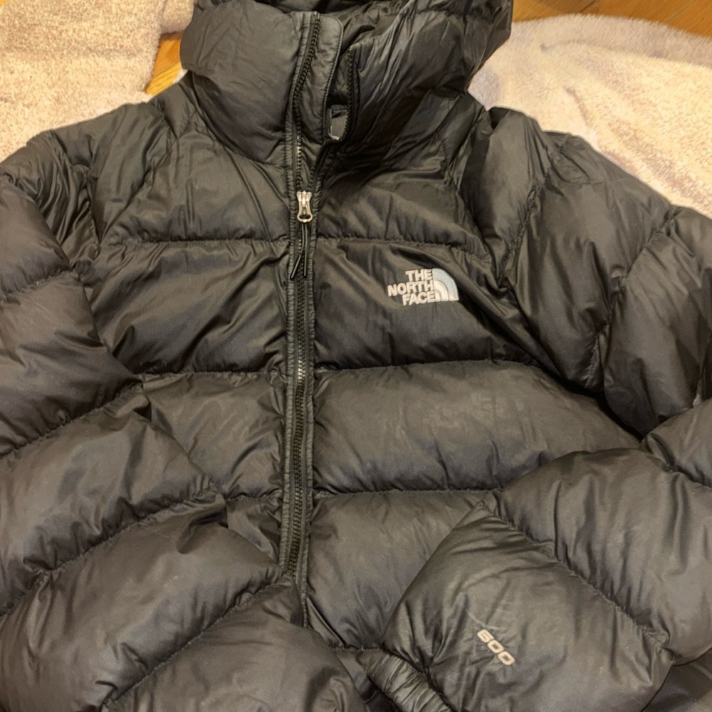 North face, black puffer jacket